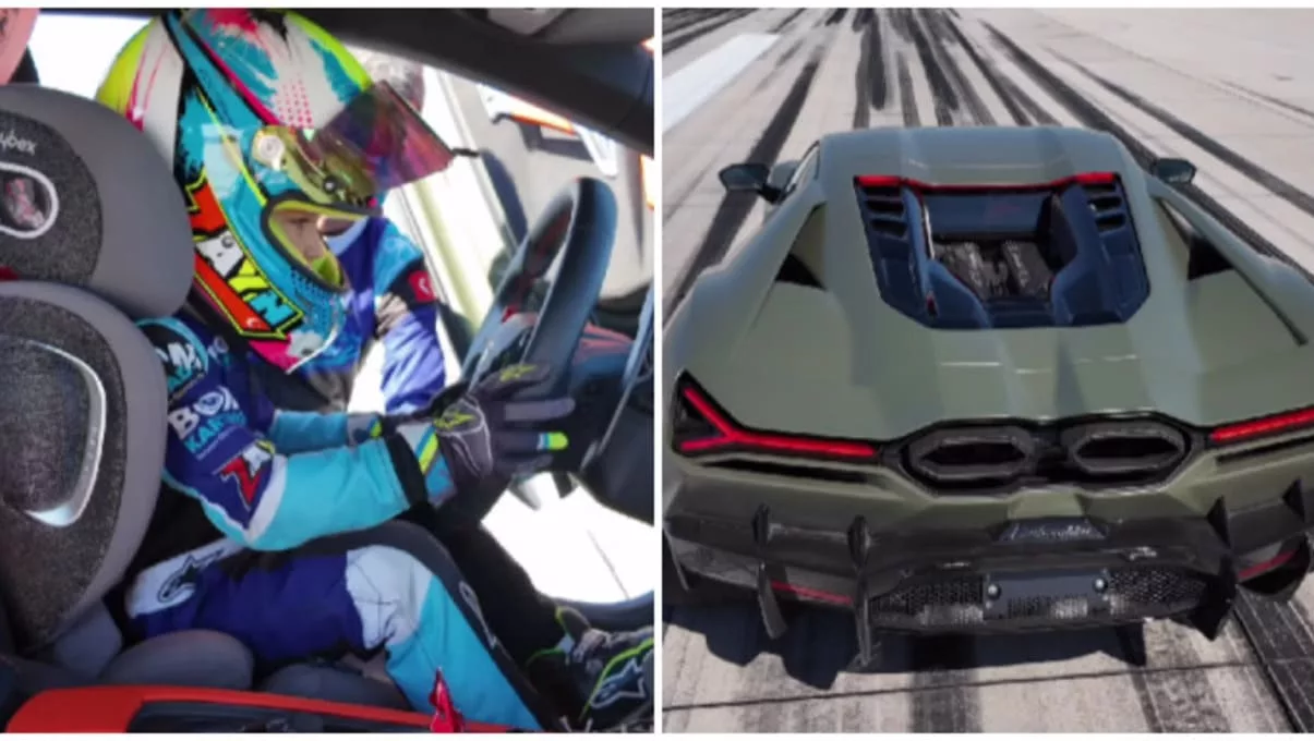 1724603935106774 jpg Pequeno piloto turco de 5 Anos Alcança 312 km/h em Lamborghini Revuelto; Confira no vídeo!