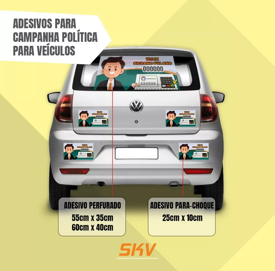 adesivo carro eleicao 1 jpg Adesivo político no Carro: Saiba Como Evitar Multas e Conduzir com Segurança