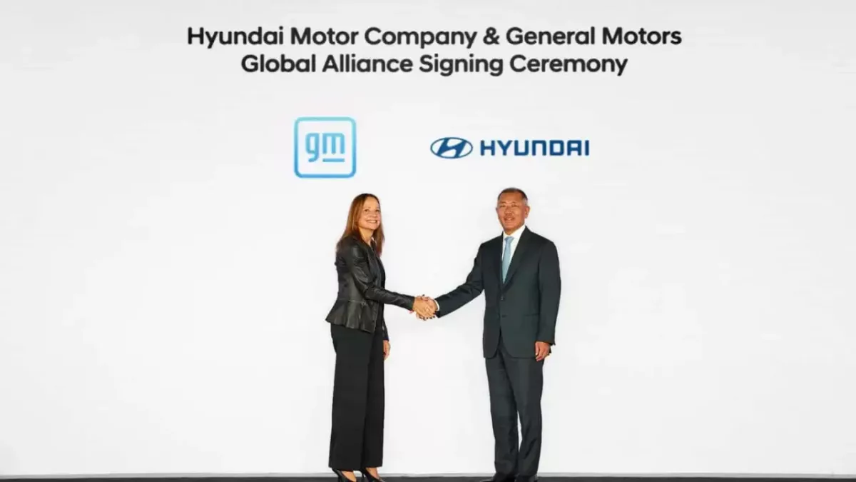 hyundai and general motors sign memorandum of understanding 1 GM une forças com a Hyundai para desenvolver carros elétricos e combater avanço chinês