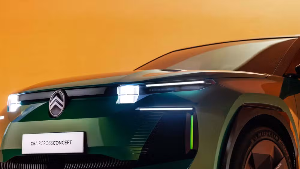 citroen c5 aircross dianteira detalhe Novo Citroën C5 Aircross: O Futuro Elétrico dos SUVs Médios