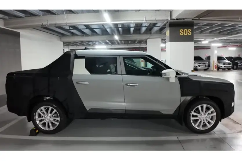 kgm picape SsangYong O100: A Nova Picape Elétrica com Tecnologia BYD e Visual Moderno