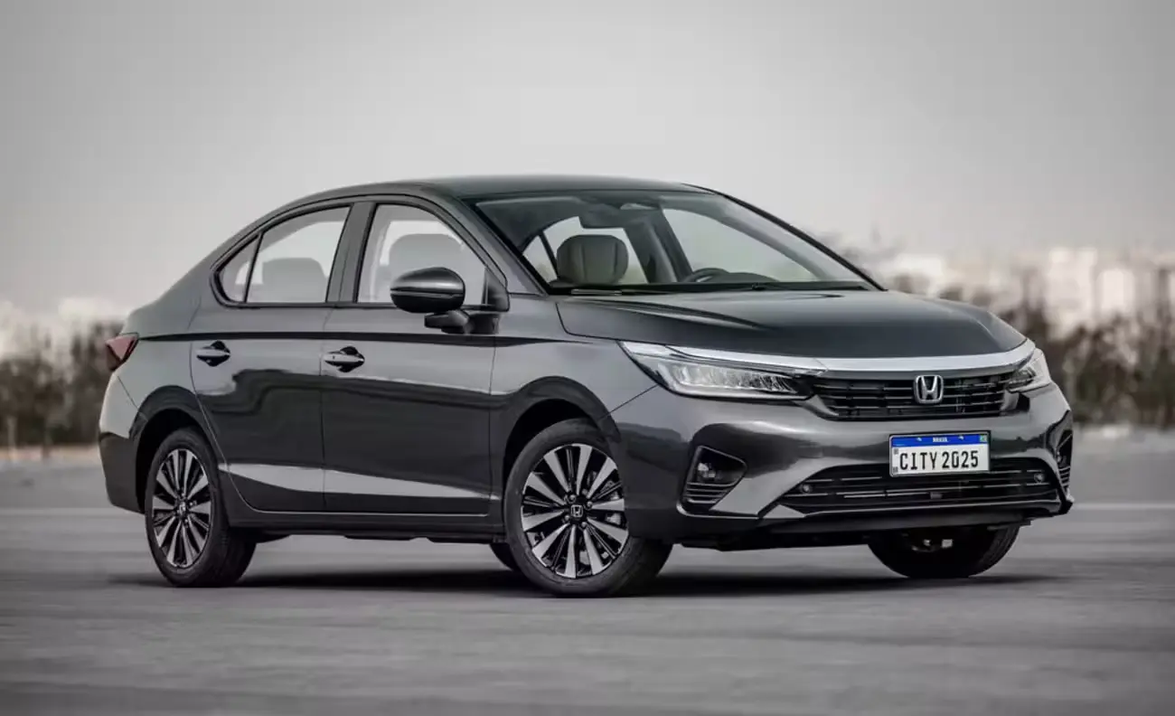 honda city seda 2025 dianteira e Honda City LX 2025: O sedã acessível que alia conforto e economia
