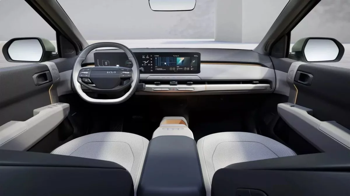 kia ev3 interior painel Kia EV3 conquista o título de Carro Mundial do Ano com autonomia de até 605 km