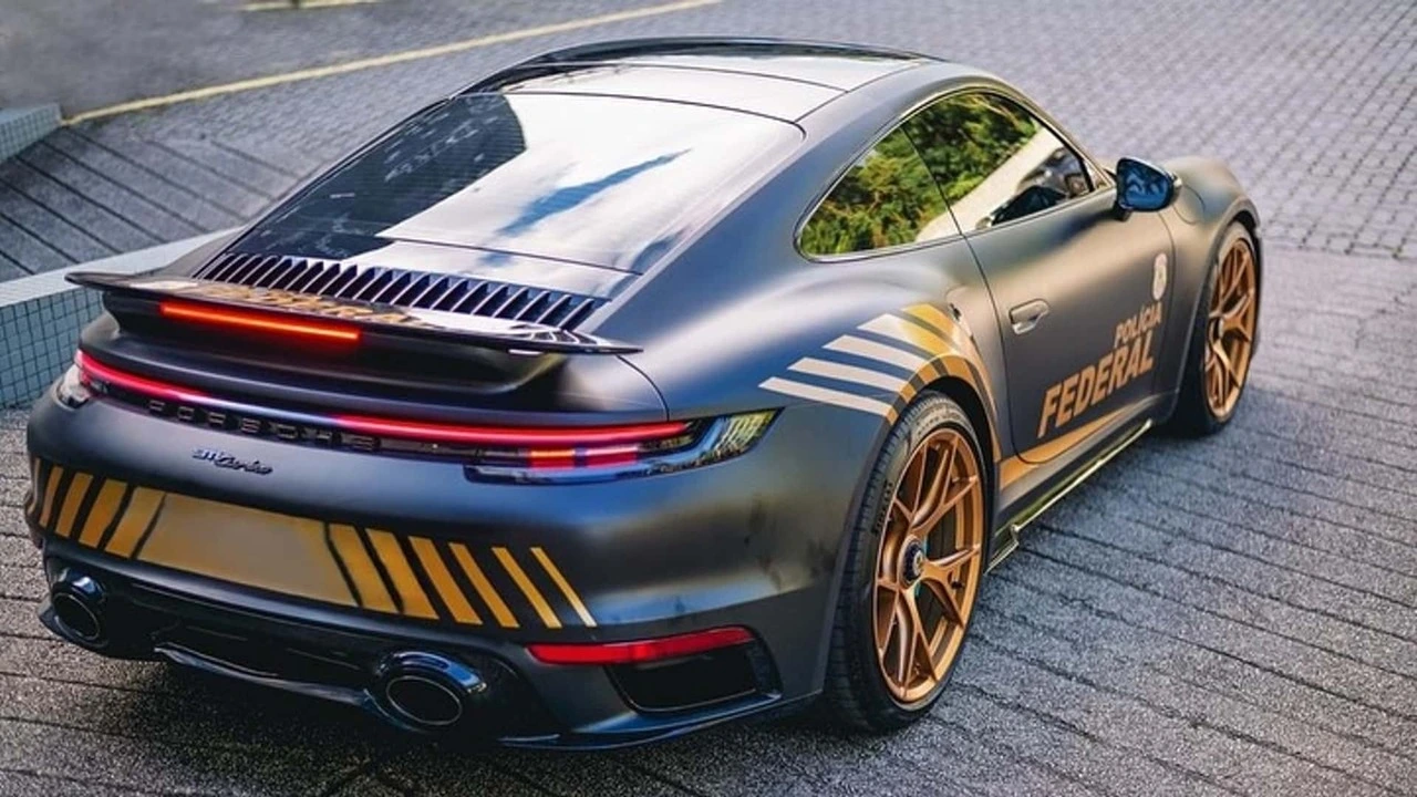 porsche 911 turbo 1 Porsche 911 Turbo de R$ 1,5 milhão vira símbolo do combate ao crime nas mãos da Polícia Federal