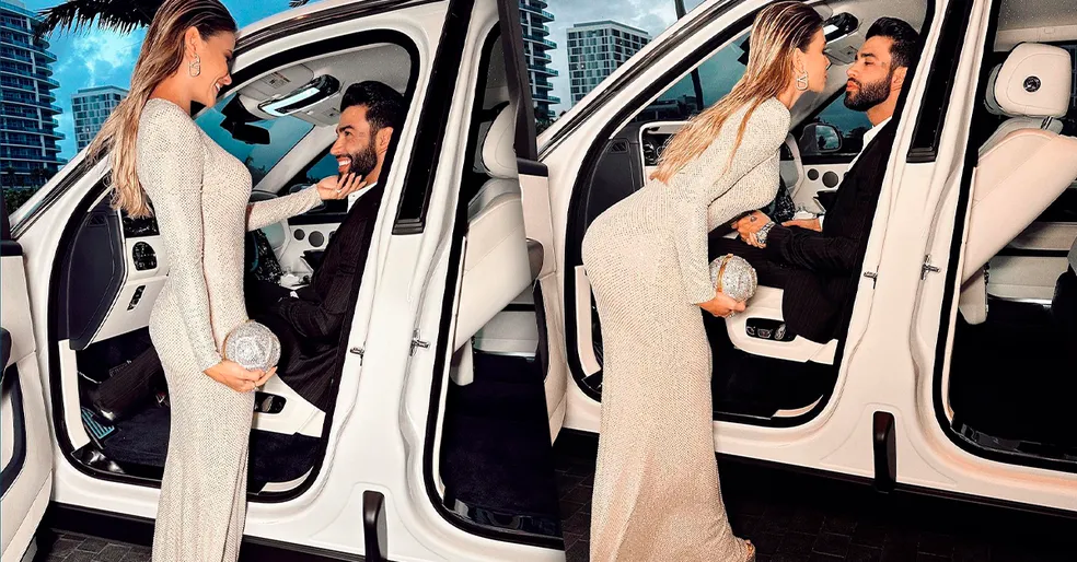 gusttavo lima e sua esposa no carro Sertanejos e seus carrões: os veículos milionários que dominam as redes sociais