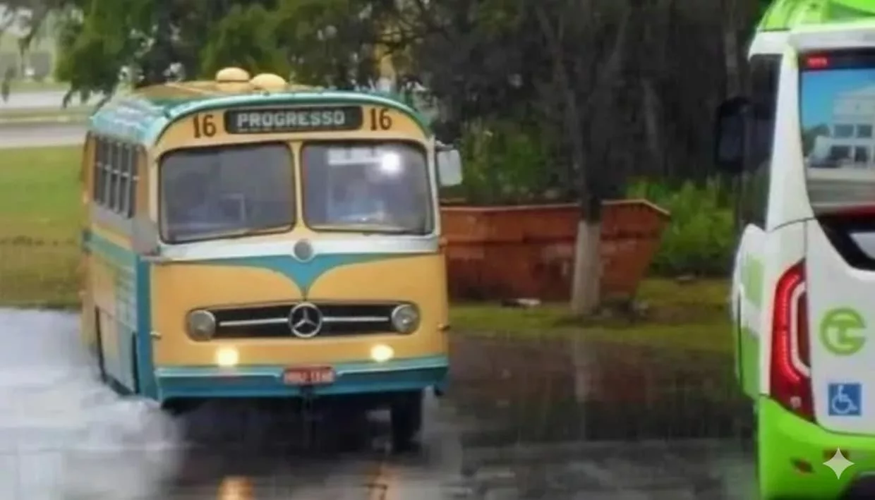 Generated Image September 30 2025 6 12PM Exponi 50 reúne raridades do transporte coletivo e surpreende com ônibus conceito em Curitiba