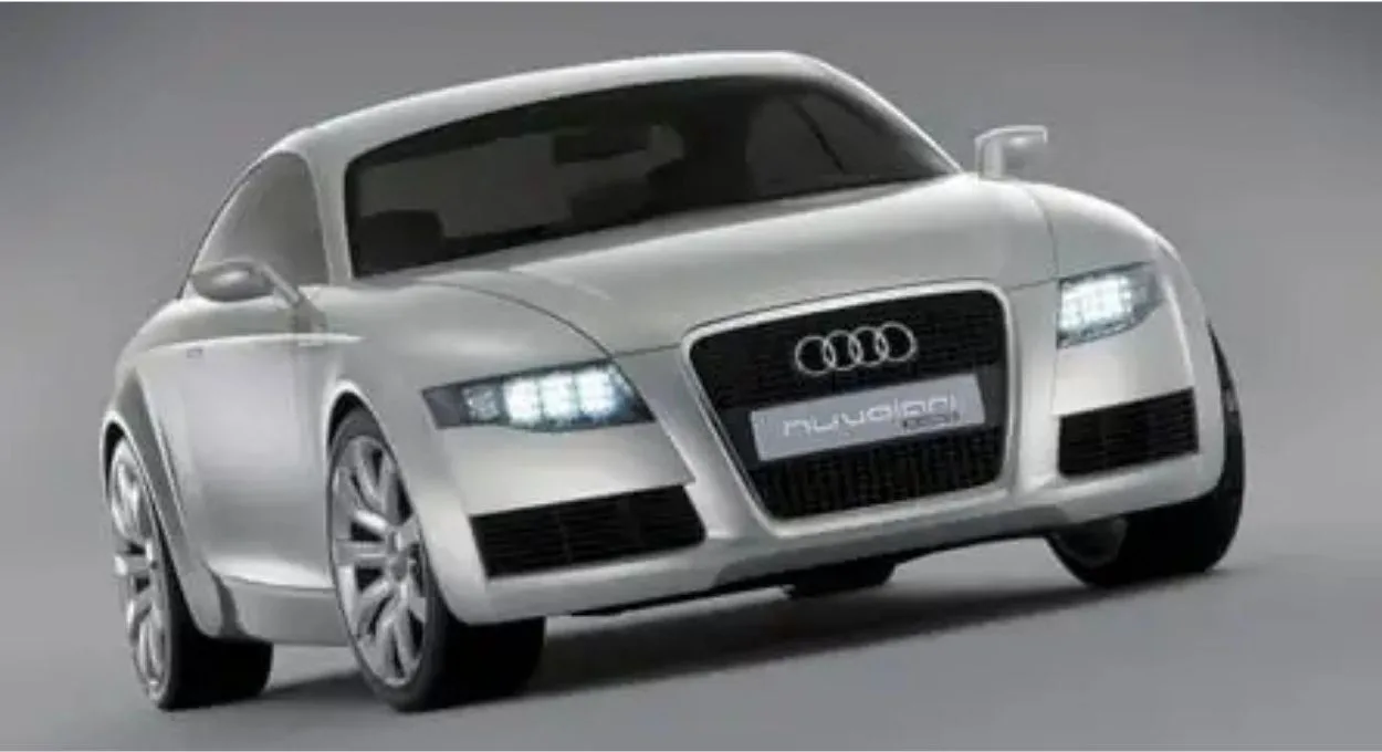 audi 2003 O Audi Nuvolari já existia em 2003 — e era um conceito com motor V10 de Lamborghini que virou realidade em outros modelos