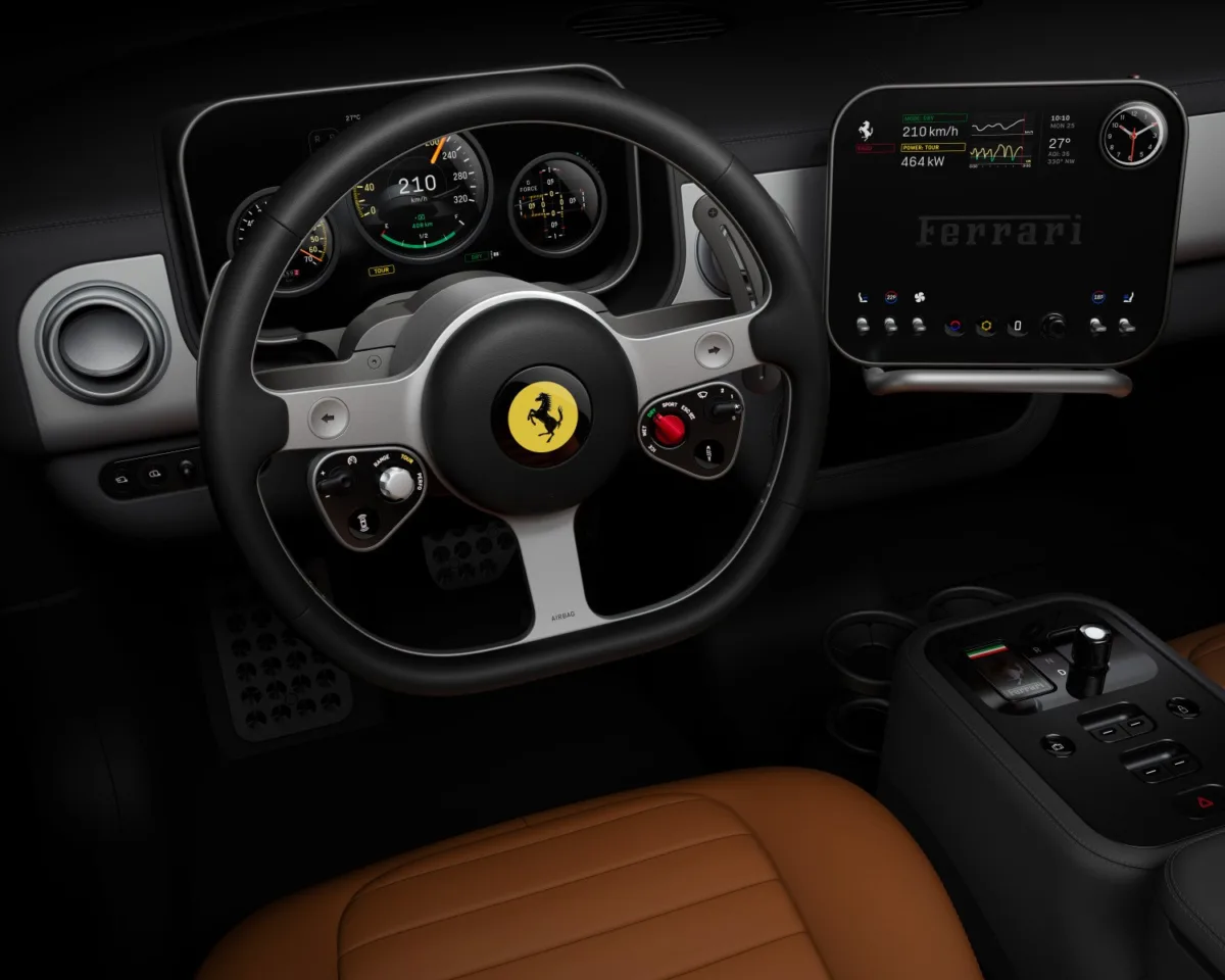 ferrari luce driver view hero srgb 6k 72dpi 5x4 f3a70424 5f4a 497f 9012 8dc0debf09bc 64151632 Ferrari lança o primeiro carro elétrico da marca e a China simplesmente enlouqueceu