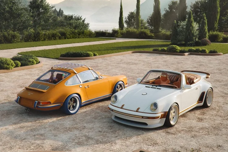 Porsche x LV 2 Louis Vuitton e Singer criam dois Porsche 911 que parecem saídos de um cofre de colecionador