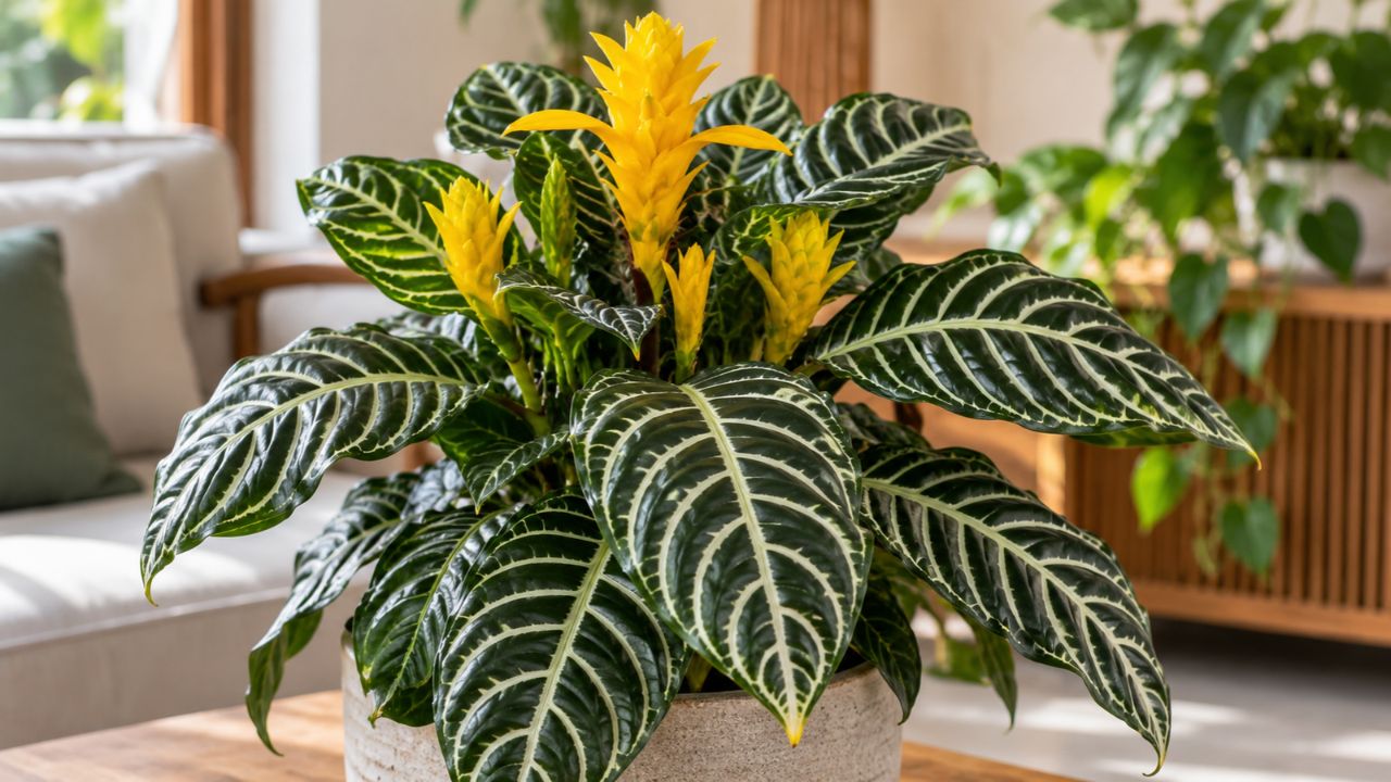 Afelandra tem folhas listradas que imitam zebra e flor que dura semanas: entenda como cultivar em casa