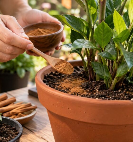 Descobri que a canela protege as plantas de fungos e pragas: veja como usar em vasos e mudas