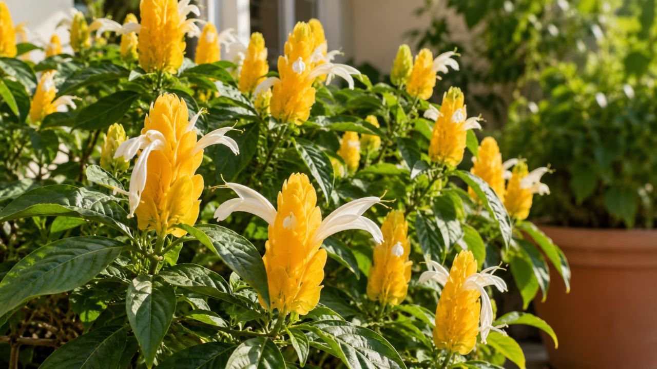 Pachystachys lutea não floresce como deveria: descubra os 3 erros comuns no cultivo do camarão amarelo e como corrigir cada um