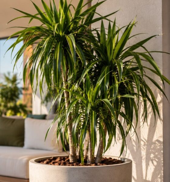 Dracena arbórea cresce até em vaso pequeno e é apontada como aliada do ar mais limpo dentro de casa; entenda por quê