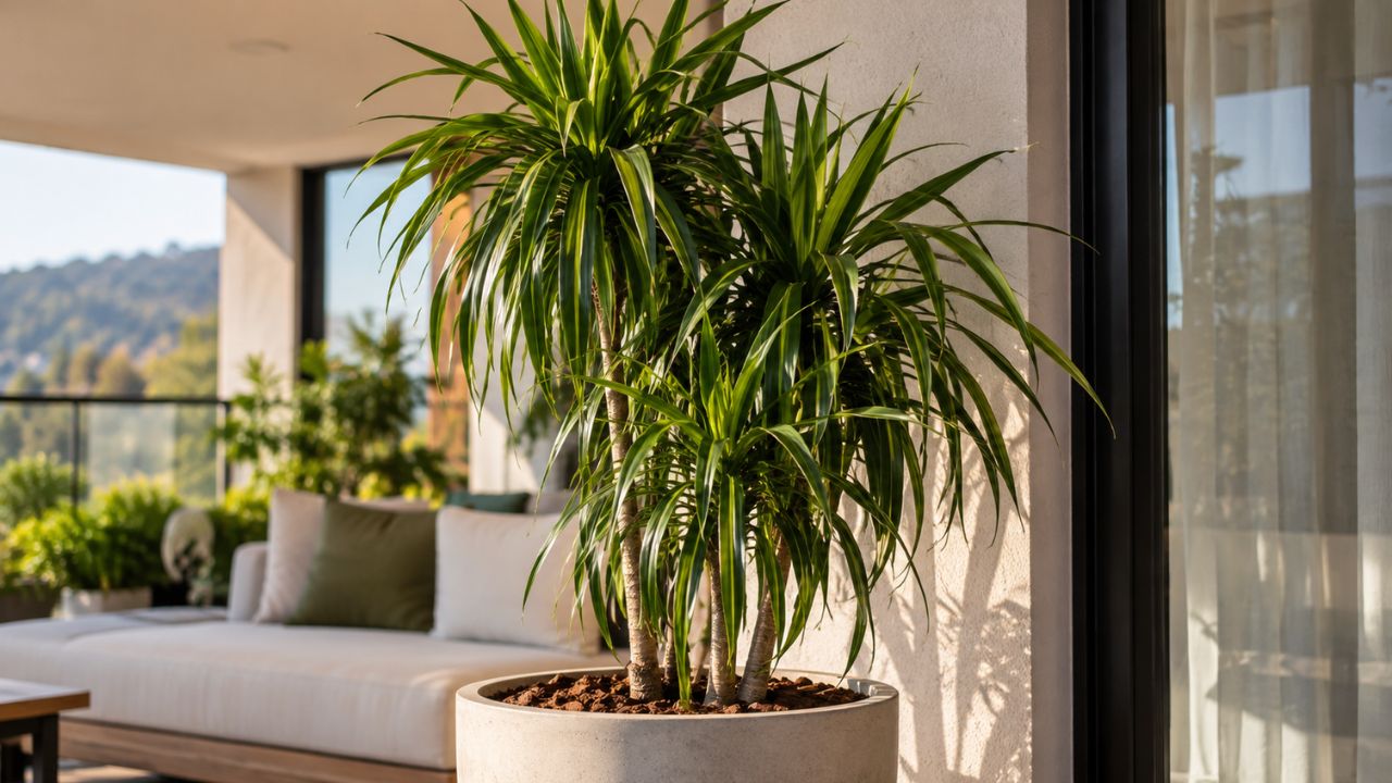 Dracena arbórea cresce até em vaso pequeno e é apontada como aliada do ar mais limpo dentro de casa; entenda por quê