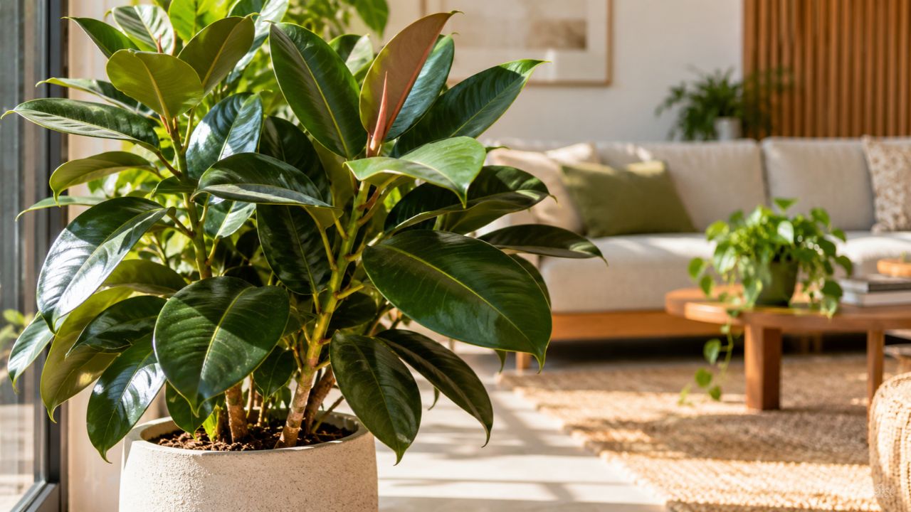 Ficus elastica cresce até dentro de apartamento pequeno: veja as variedades que toleram pouca luz e exigem poucos cuidados