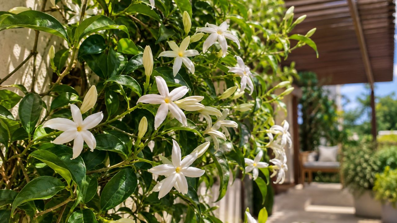 Essa planta batizada de asa-de-anjo enche a casa de perfume na primavera: veja os cuidados para o jasmim-estrela florir sem parar