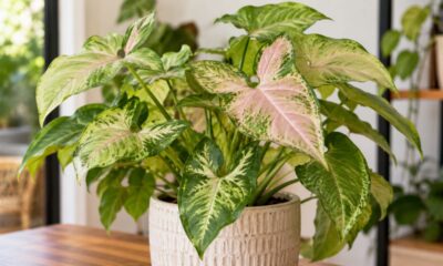 Syngonium Butterfly: os cuidados simples que mantêm a variegação da planta que parece ter asas nas folhas