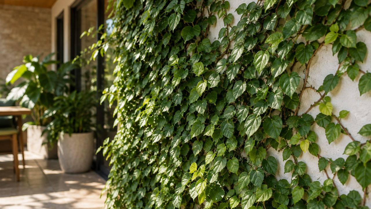 Trepadeira unha-de-gato (Ficus pumila) cobre muros com facilidade: entenda como cuidar e o erro de poda que deixa a planta descontrolada