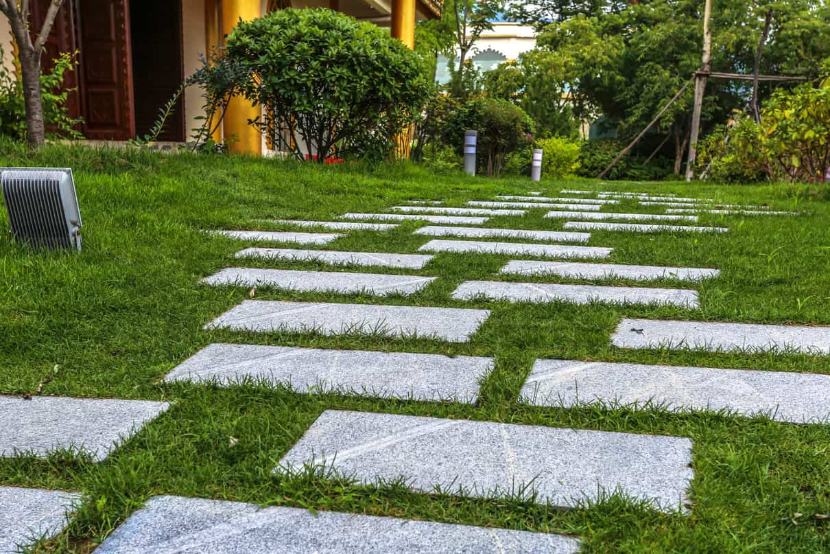 jardim com pedras
