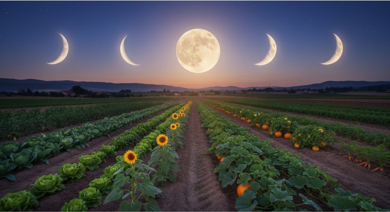 Entenda como o calendário lunar orienta o cultivo de raízes, folhas, flores e frutos