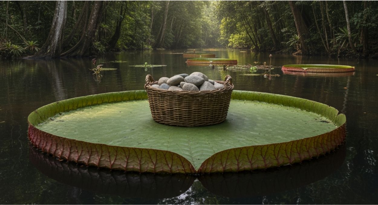 Vitória-régia: a planta amazônica que sustenta 40 kg e ensinou engenheiros a construir telhados