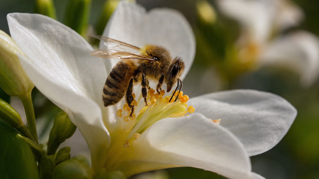O código secreto que as abelhas deixam em cada flor que visitam