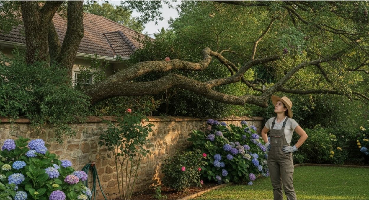 Quando a árvore do vizinho invade seu jardim: o que eu faria antes de qualquer briga