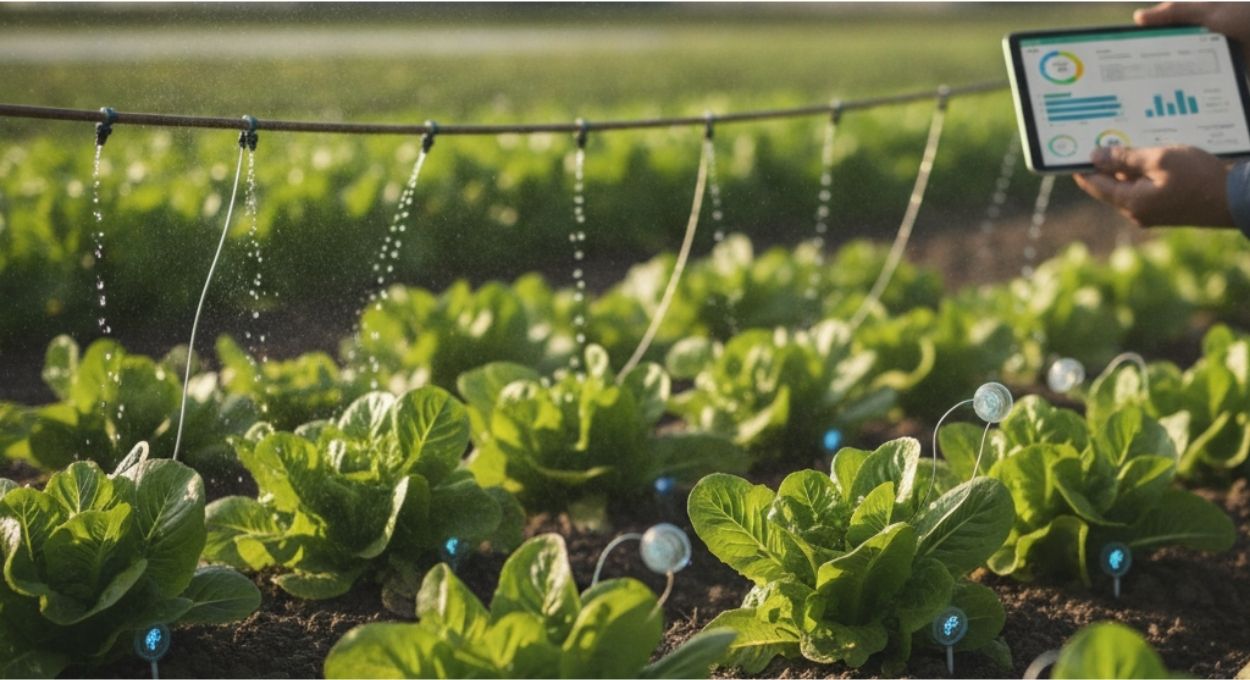 40% menos água, plantas mais saudáveis: a tecnologia que lê o que a planta sente antes que você perceba