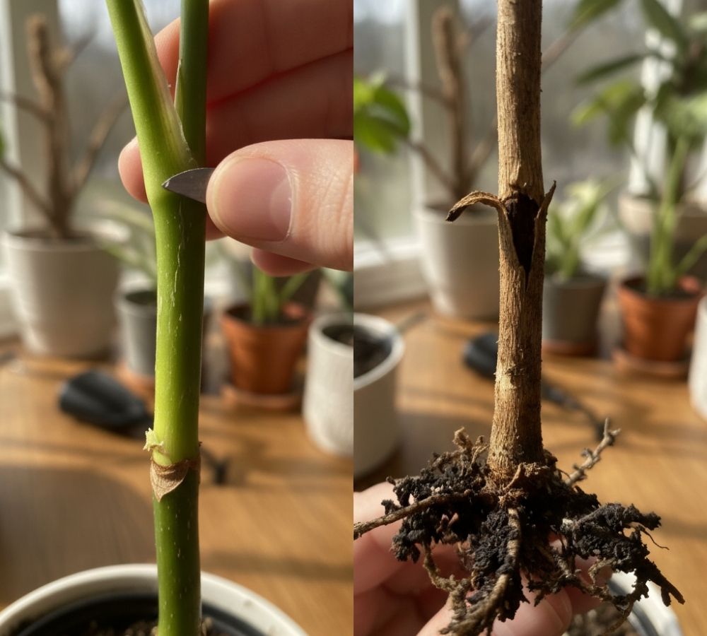 O teste da raspadinha revela se sua planta ainda tem vida ou se chegou a hora de deixar ir