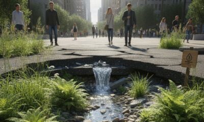 Sob o asfalto, a água nunca parou de correr: o movimento que resgata nascentes soterradas pelas cidades