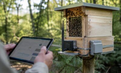 A tecnologia que permite ouvir uma colmeia sem tocar nela