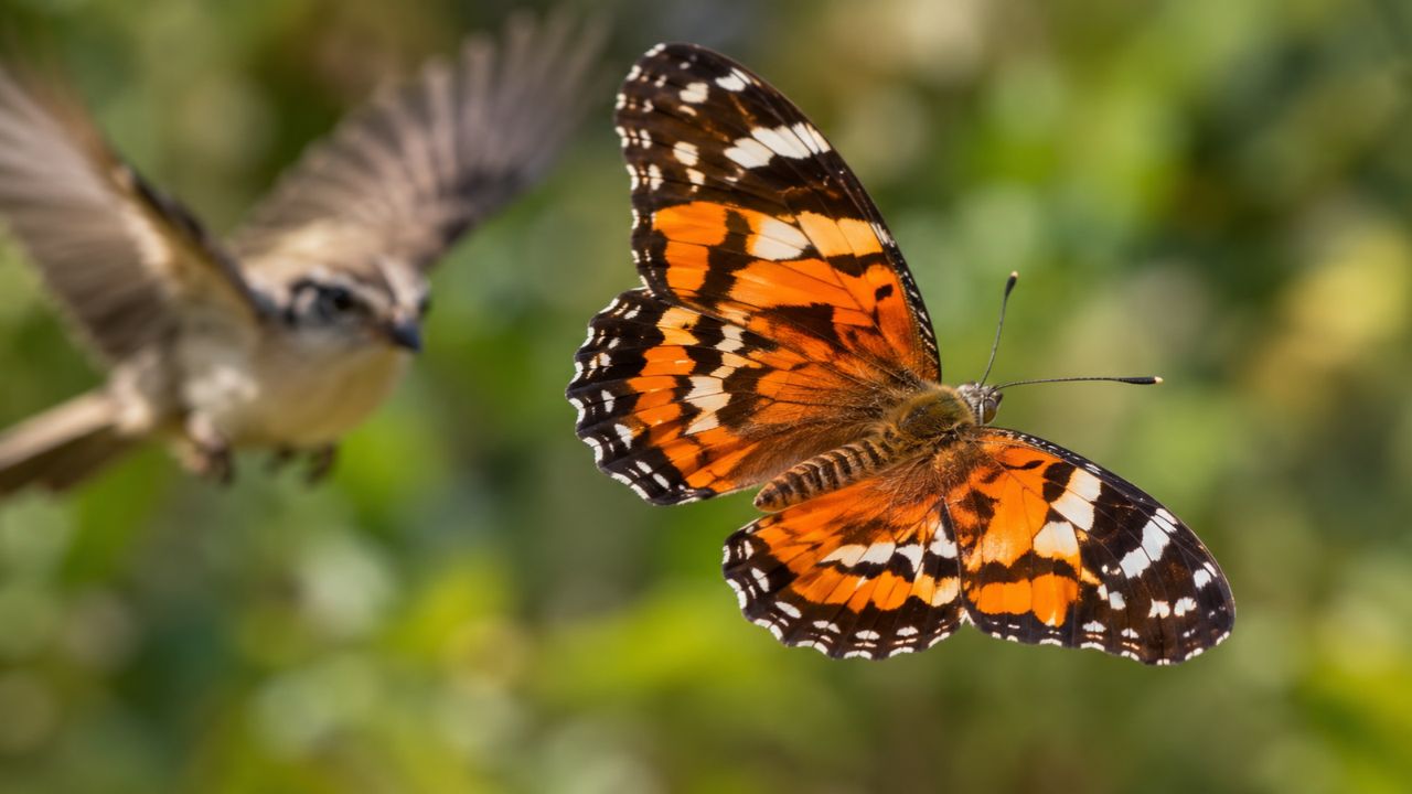 Borboleta engana predador em pleno voo: padrão nas asas cria ilusão de direção e intriga cientistas da Nature