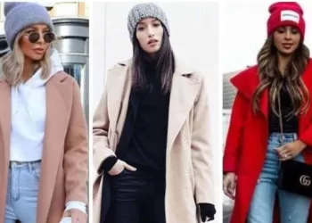 look gorro de croche capa