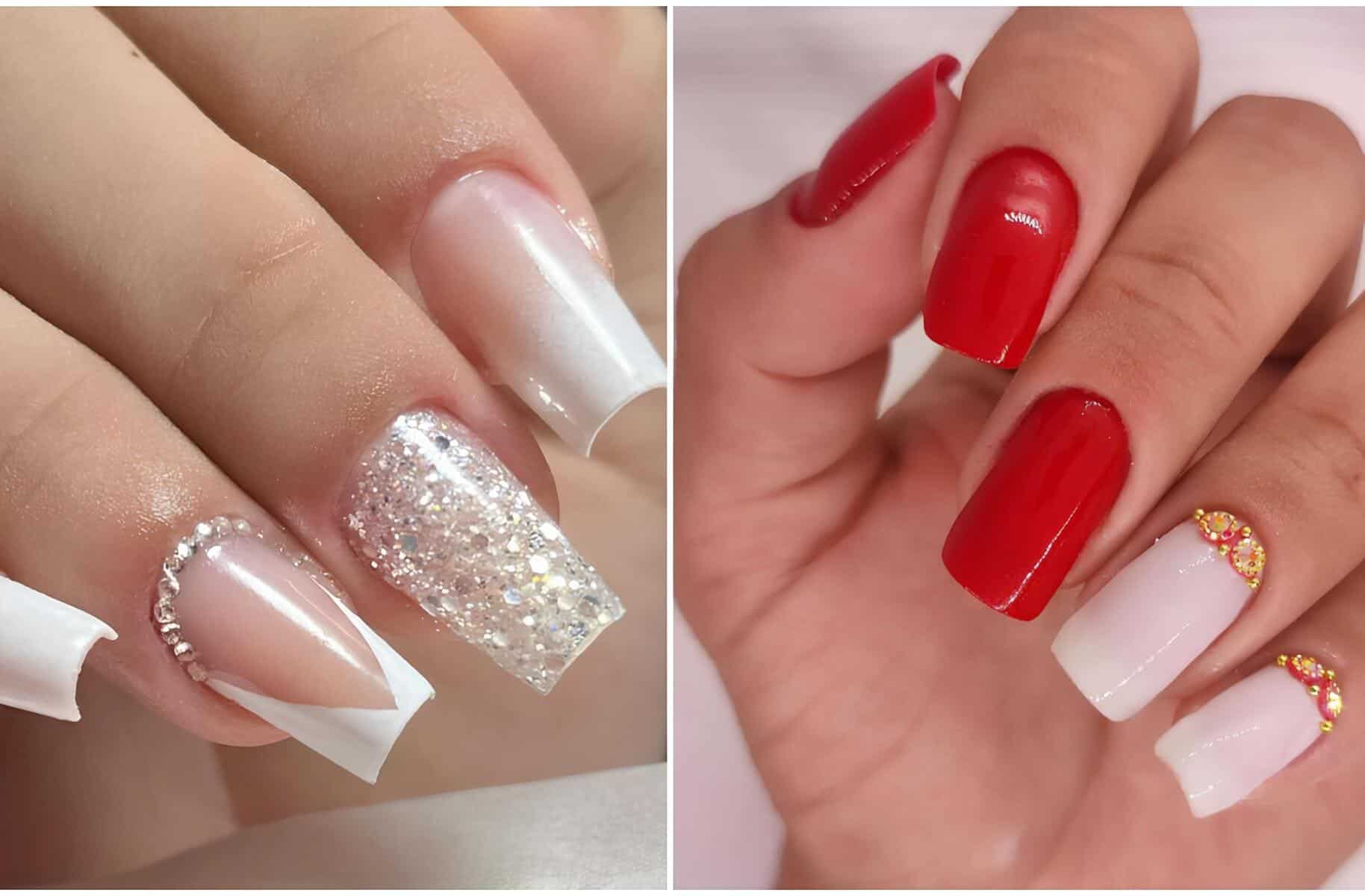 unhas para natal e ano novo