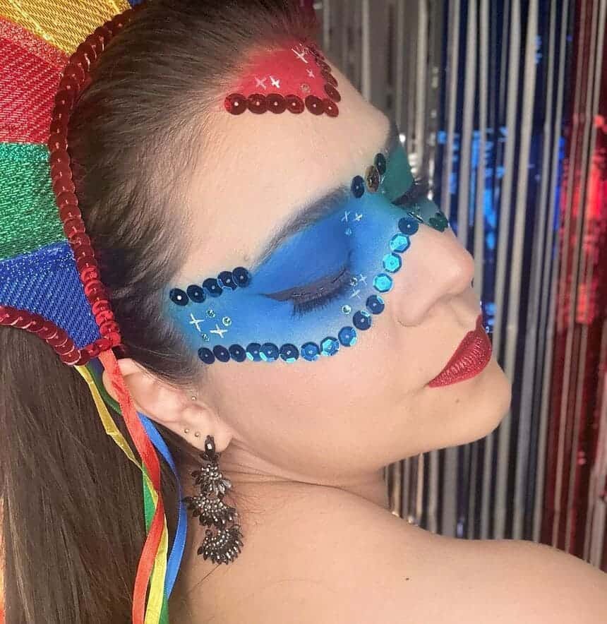 maquiagem para carnaval