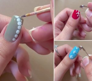 5 tutoriais de unhas decoradas com alfinetes que você vai amar