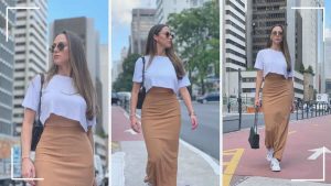 Look Saia com Cropped: Dicas para você criar looks estilosos e confortáveis