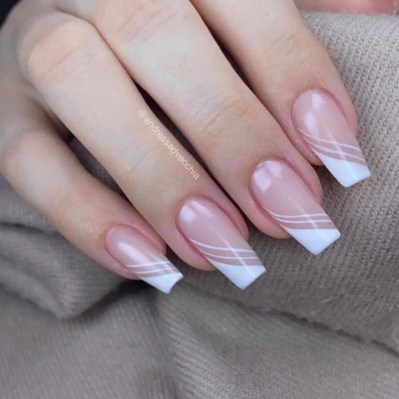 Ideias de Unhas Brancas e Delicadas