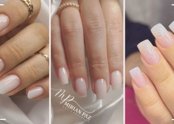 unhas claras e delicadas