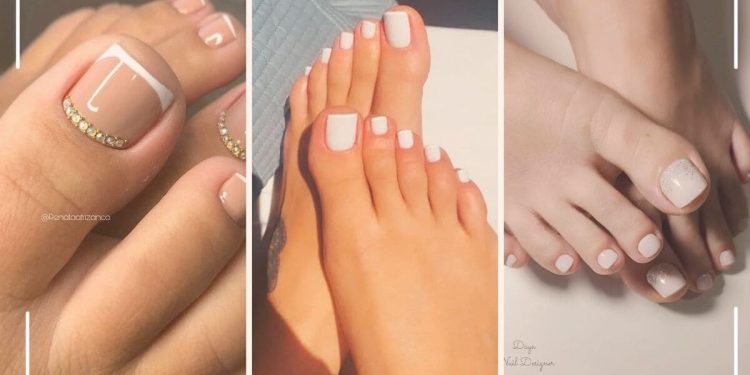 unhas dos pés delicadas