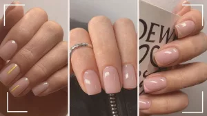 5 ideias de unhas quadradas bem clarinhas para usar no dia a dia.