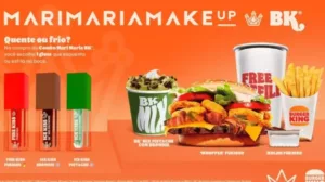 Mari Maria e Burger King lançam glosses exclusivos em edição limitada.