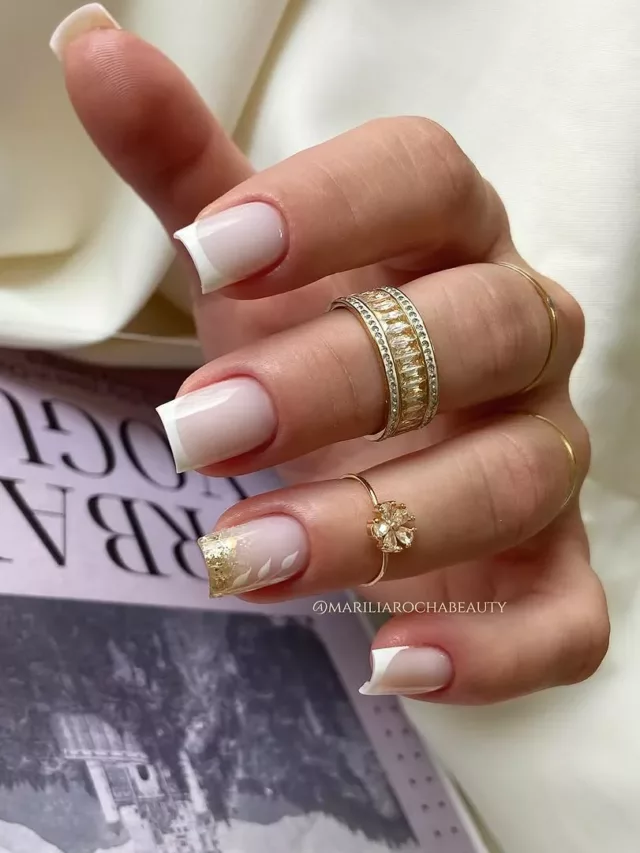 Unhas Brancas e Douradas: Elegância e Positividade para o Ano Novo