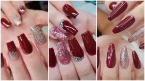 Inspiração de unhas vermelhas: 5 ideias repletas de brilho e glamour.
