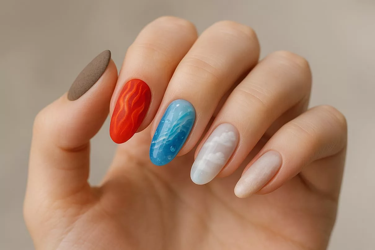 unhas quatro elementos