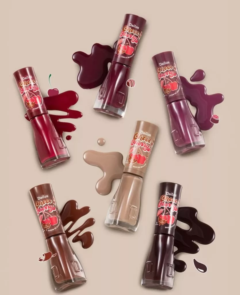 Dailus 3 - Choco Cherry: Dailus aposta na doçura do chocolate e da cereja em nova coleção de esmaltes