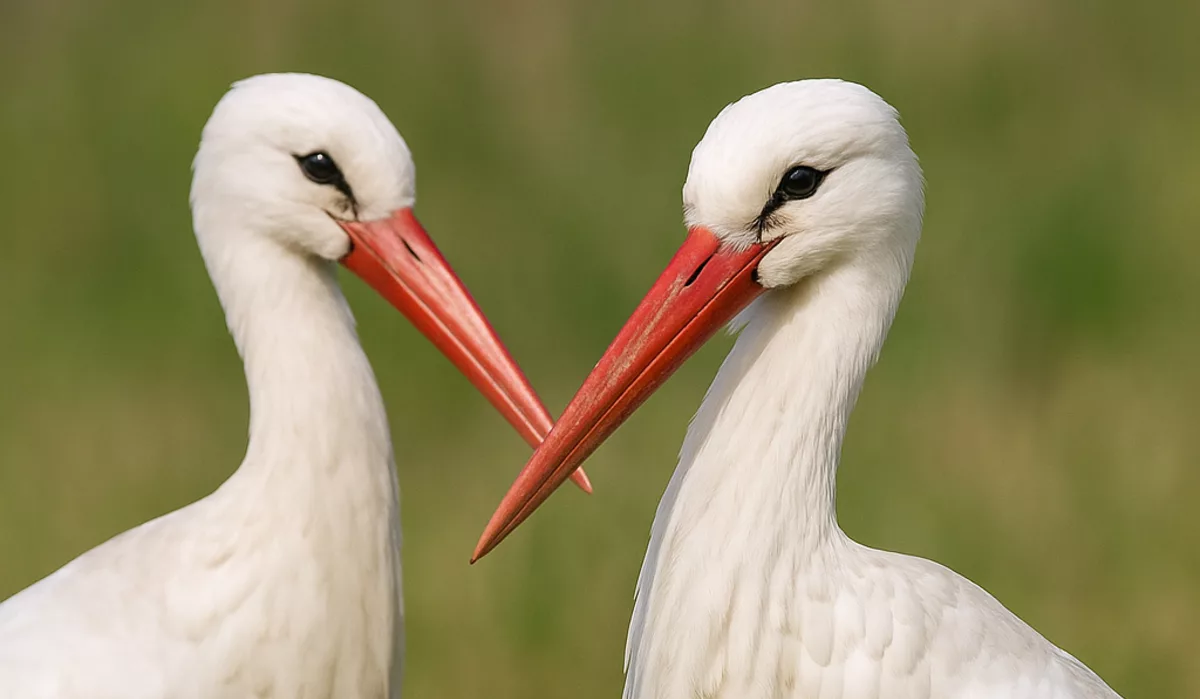 20250703 1557 Cegonhas Realistas - A Fascinante Lenda das Cegonhas: Símbolo de Vida, Amor e Fertilidade