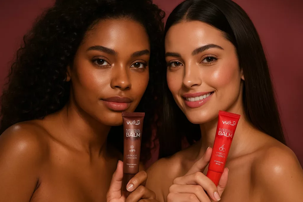 assets task 01k1edz032fa1at3mvax48f0rb 1753905038 img 1 - Vult lança Hidra Balm Caldas: brilho espelhado, aroma doce e hidratação intensa para os lábios