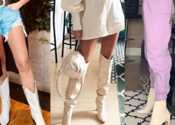 bota branca 1 - Moda feminina inverno 2025: aposte na bota branca para looks modernos e cheios de atitude