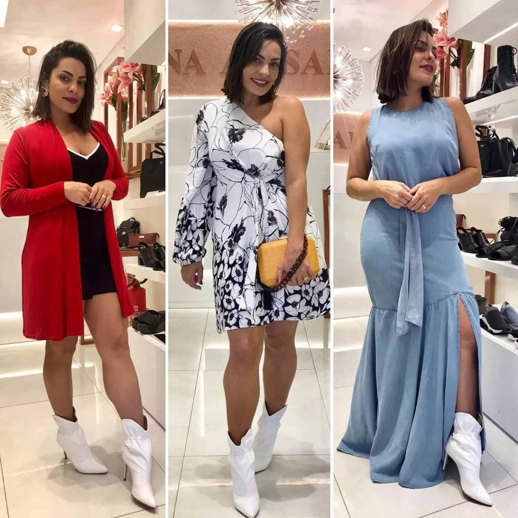 bota branca 3 - Moda feminina inverno 2025: aposte na bota branca para looks modernos e cheios de atitude